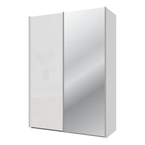 Szafa ubraniowa z lustrem 150 cm Kolor Biały